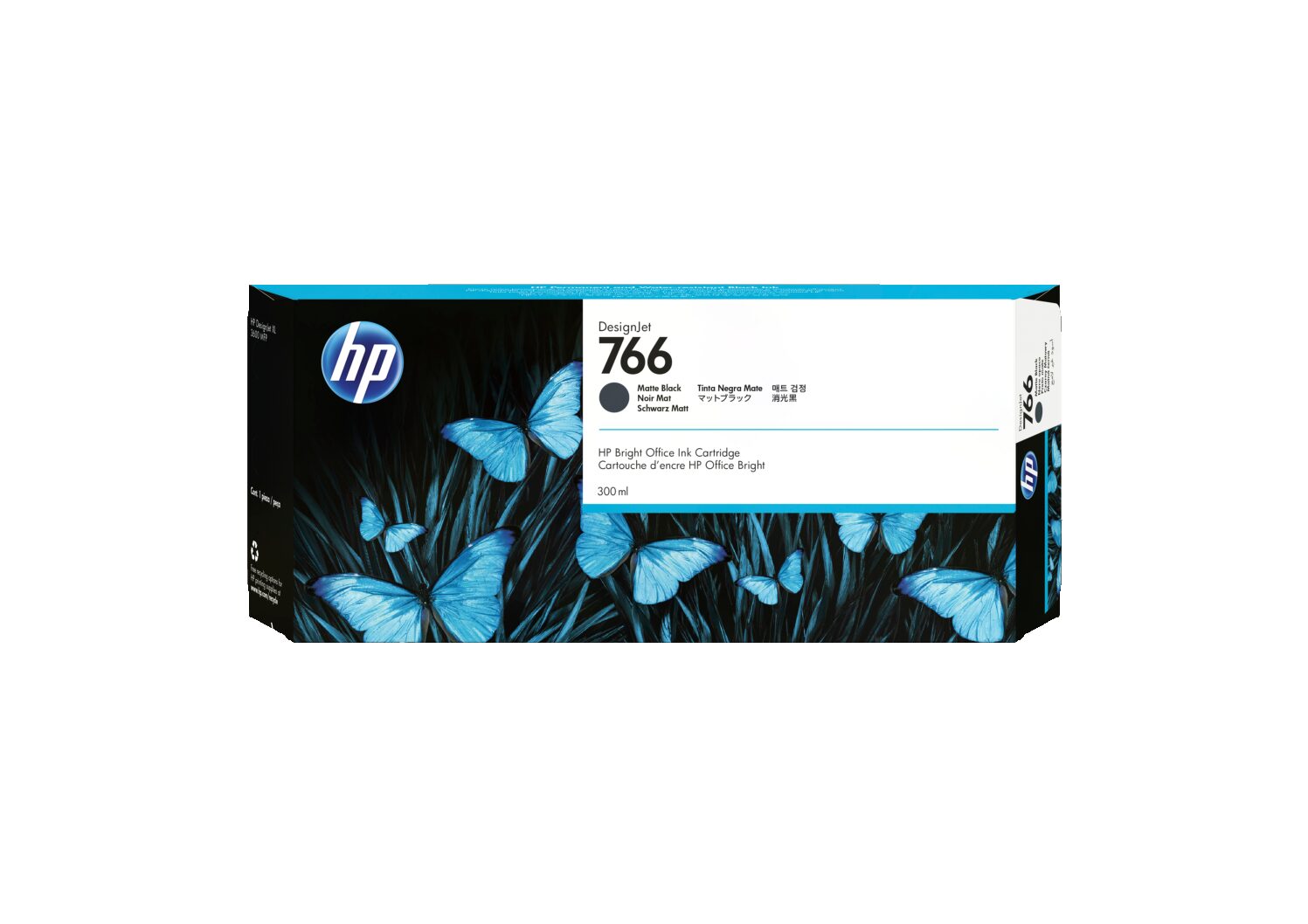 HP 766 300ml Matte Black DesignJet Ink Cartridge WW_M2081465.png